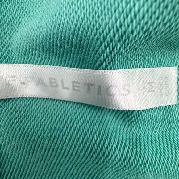 Fabletics Dakota Hooded Mint Cropped Full Zip Workout Jacket Women's Medium - Picture 6 of 8